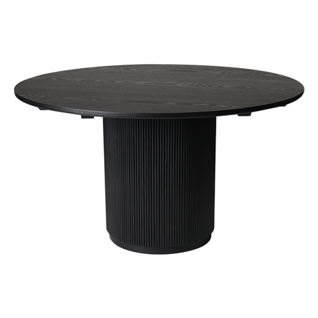 Fir Round Dining Table 130cm - Black image 0